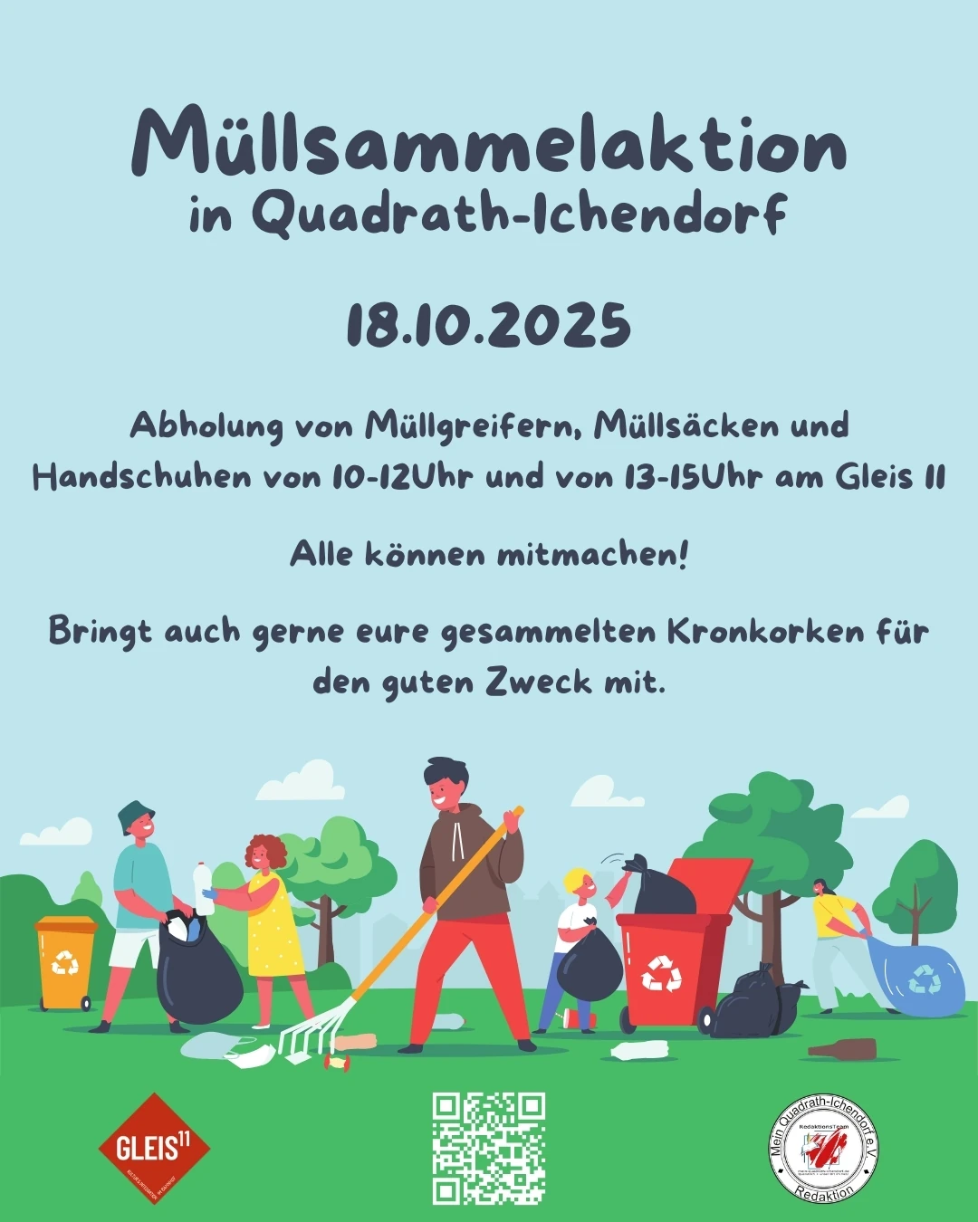 Flyer für die Müllsammelaktion 2025