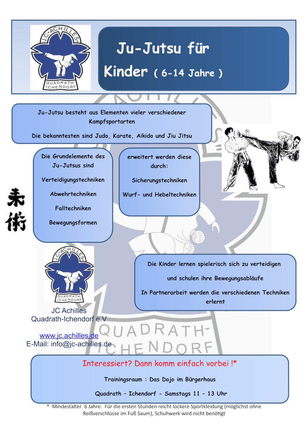 Kinder ju jutsu Plakat 2023