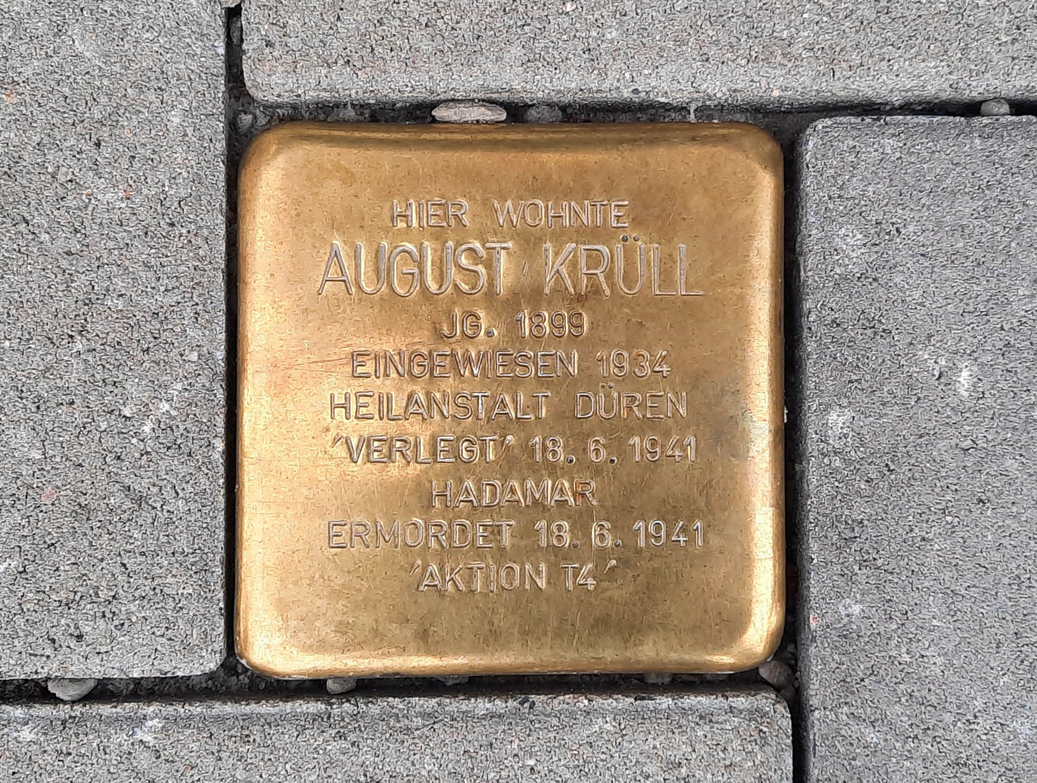 2022 09 Stolperstein A Kruell